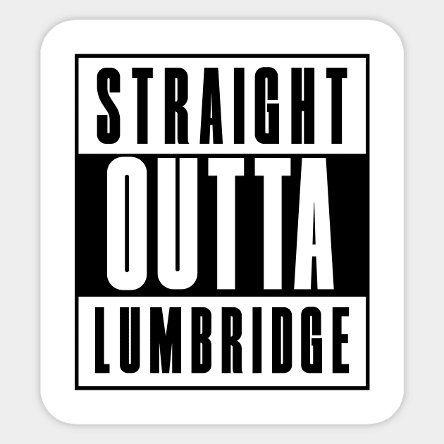 Runescape - Straight Outta Lumbridge Sticker by Tee Cult